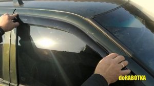✅Установка (поклейка) ветровиков (дефлекторов) ВАЗ 2110-12, тест и сравнение от doRABOTKA