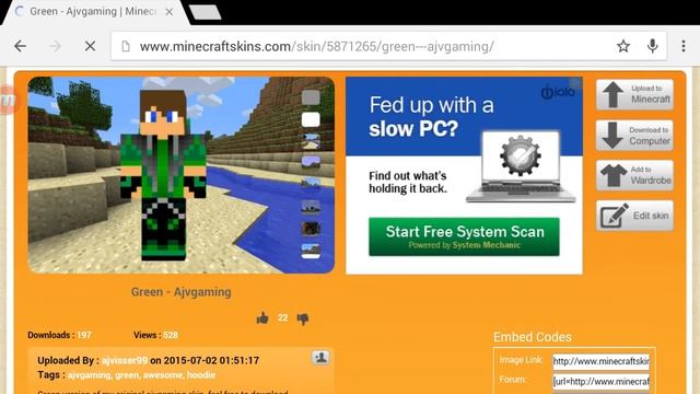 Minecraft PE how to download skins! смотреть онлайн