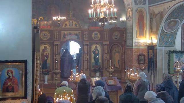 Прп. Марии Египетской. Акаф. пение Свят. Троице. Литургия свт. Василия Великого. Молебен о воинах. смотреть онлайн