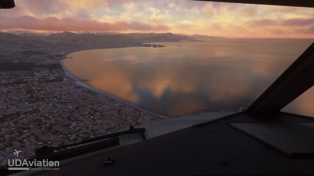 Landing at Nice Cote d'Azur International Airport, France смотреть онлайн