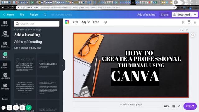 How to make a thumbnail for YouTube with Canva смотреть онлайн