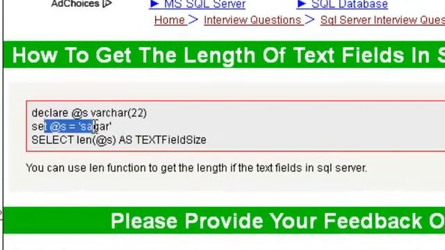 How to get the length of text fields in sql server смотреть онлайн