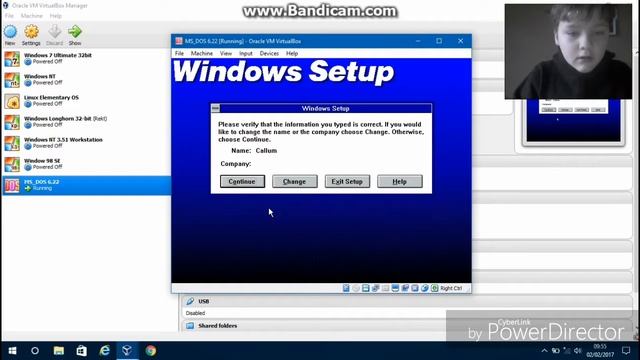 Virtualbox: Windows 3.1 смотреть онлайн