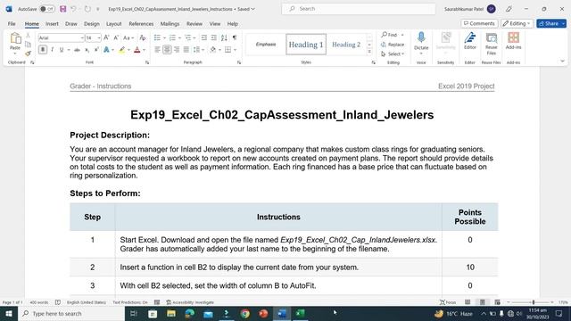Exp19_Excel_Ch02_CapAssessment_Inland_Jewelers | CapAssessmentInlandJewelers | @Mr.AlbertLab смотреть онлайн