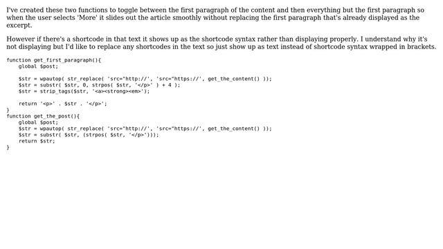 Wordpress: Replace shortcode in substring смотреть онлайн
