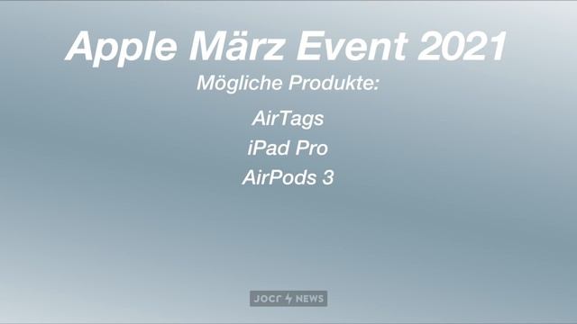 Apple März Event findet statt! AirTags, AirPods, iPad Pro und... смотреть онлайн