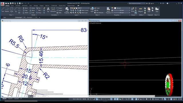 #13 AutoCAD Complex 2D Drawing Tutorial | 2D Complex Mechanical Drawing In AutoCAD смотреть онлайн