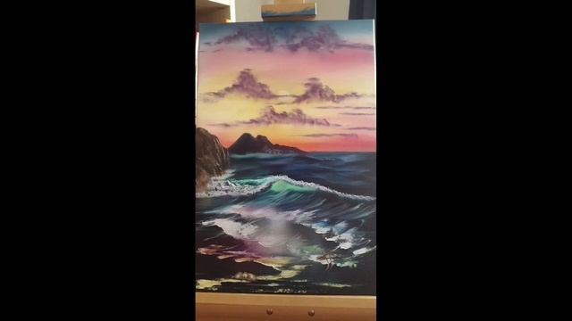 My oil painting compilation / Bob Ross technique смотреть онлайн
