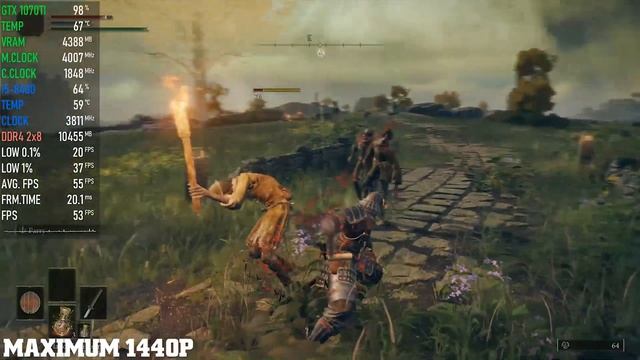 Elden Ring. GTX 1070 TI + i5-8400. LOW VS. МАХIMUM SETTINGS . 1080p,1440p, 4K. смотреть онлайн