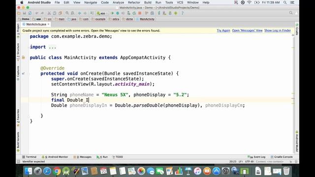Free Tutorial: Android Studio Crash Course - Converting Strings to Decimals смотреть онлайн
