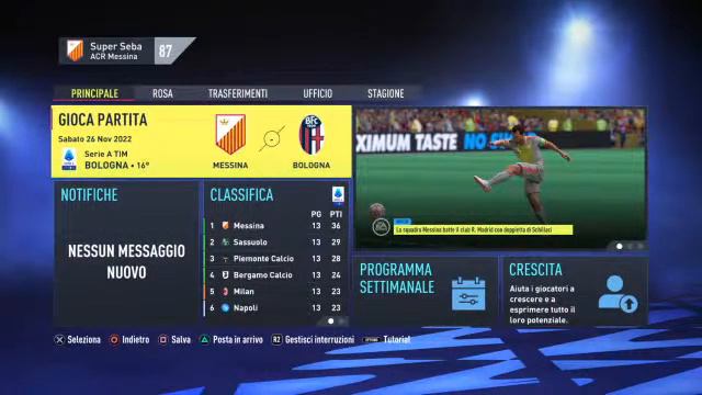 SCHILLACI THE BEST🔝 - Carriera Allenatore Messina #16 - FIFA 22 смотреть онлайн