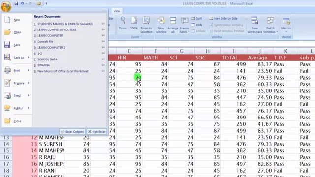 Ms Excel in Telugu Part 15 || Learn Excel Basics || Microsoft Excel Tutorials смотреть онлайн