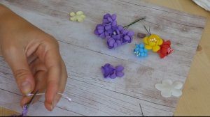 Small flowers of foamiran / Маленькие цветочки из фоамирана / DIY Tsvoric