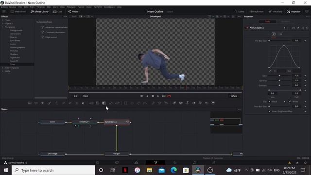 SUPER EASY Neon Outline Effect | Davinci Resolve Tutorial смотреть онлайн