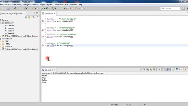 ISALPHA() ISDIGIT() ISALNUM() ISDECIMAL() COMMANDS IN PYTHON Turkish Video Tutorial смотреть онлайн