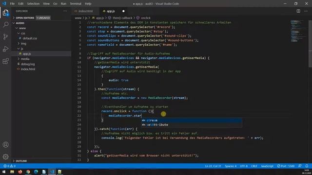 JavaScript App mit Capacitor: MediaRecorder смотреть онлайн