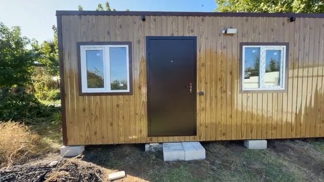 Вагончик 2,4*6.6м жилой зимний домик. смотреть онлайн
