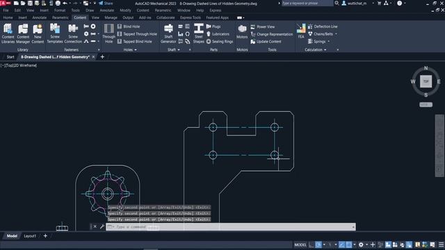 Hole & Hole Chart (AutoCAD Mechanical) смотреть онлайн