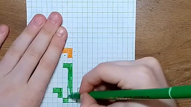 Как нарисовать цветок по клеточкам ??? смотреть онлайн