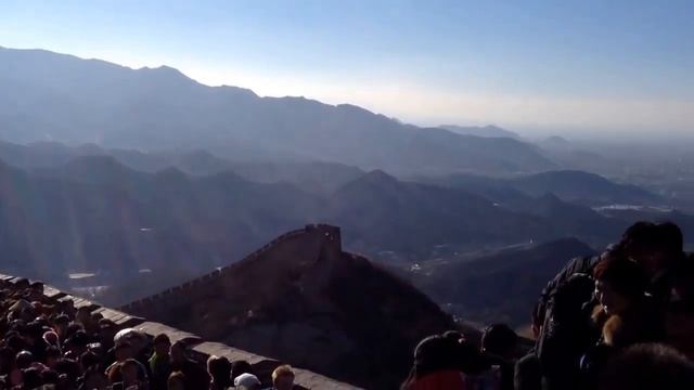 Великая Китайская стена. Панорама. Командировка. Badaling. смотреть онлайн