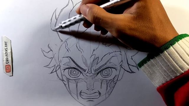 How to Draw TANJIRO (Rage) - Kimetsu no Yaiba смотреть онлайн
