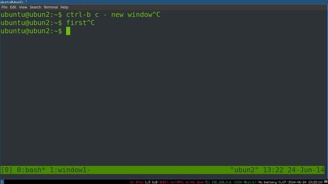 Basic tmux Tutorial - Windows, Panes, and Sessions over SSH смотреть онлайн