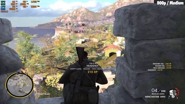 Sniper Elite 4 Gameplay on | GTX 750 1GB - i5 3470 | смотреть онлайн