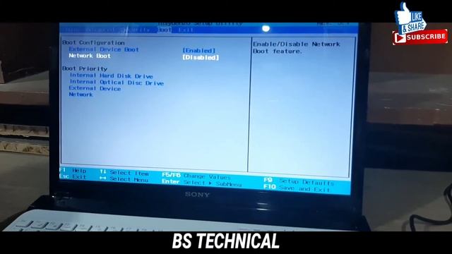 Sony sve151b11w Boot Menu Key And Bios Settings !! How To Boot In Sony Vaio Laptop !! смотреть онлайн