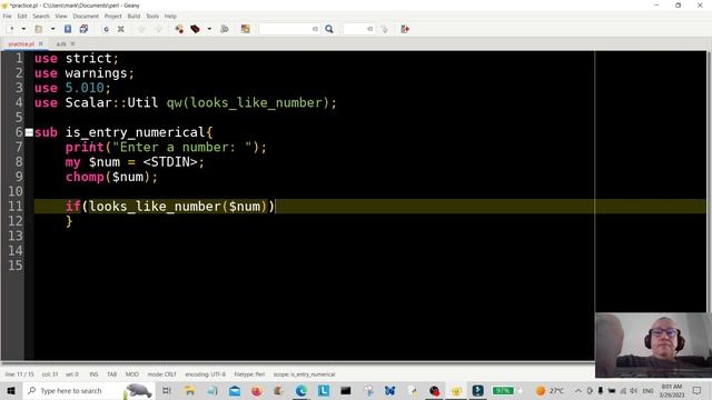 Perl Programming - Check Numerical Input 2023 смотреть онлайн