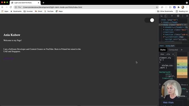 Build and Deploy a Light and Dark Mode Portfolio using HTML CSS and JavaScript смотреть онлайн