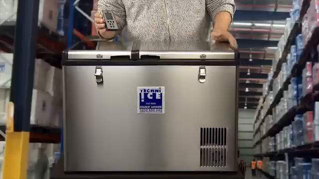 Techniice Portable Fridge Freezer - Stainless Steel - Dual Zone смотреть онлайн