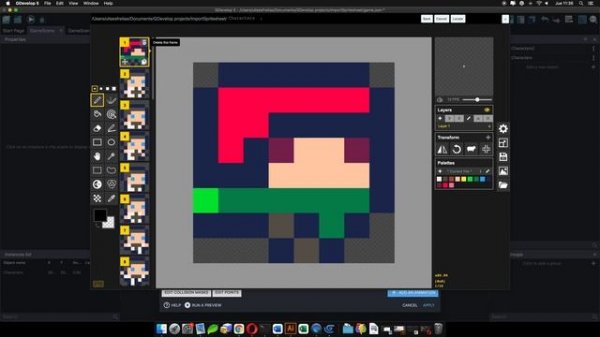 GDevelop - Mini tutorial how to import a sprite sheet to GDevelop 5