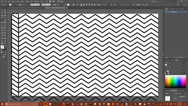 How to create seamless chevron pattern in Adobe Illustrator смотреть онлайн
