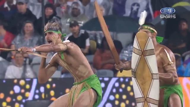 Incredible war cry and haka stirs huge rugby league crowd | NRL on Nine смотреть онлайн