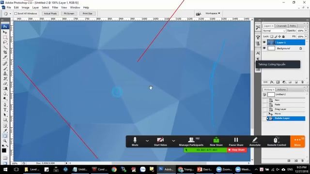 Đào tạo Photoshop Online P1 | Hướng dẫn chỉnh sửa màu sắc hình ảnh cơ bản | Cường Web смотреть онлайн