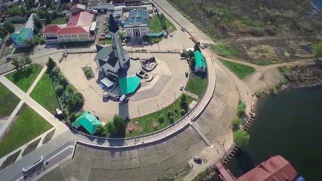 Аэросъемка, Набережные Челны , набережная ГЭС. смотреть онлайн
