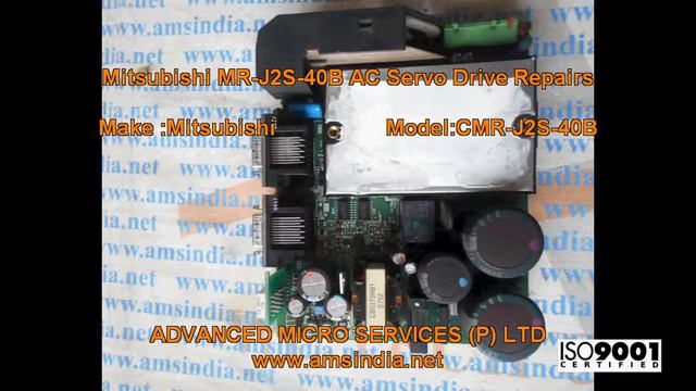 Mitsubishi MR-J2S-40B AC Servo Drive Repairs @ Advanced Micro Services Pvt.Ltd,Bangalore,India смотреть онлайн