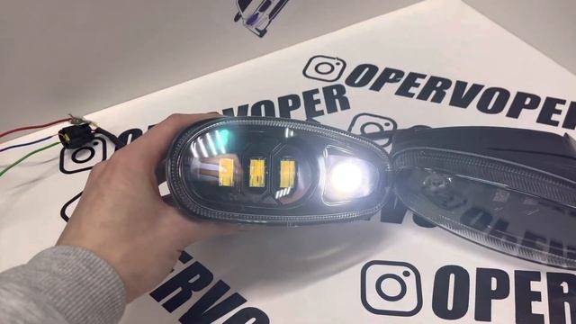 ПТФ LED Chevrolet Lanos 3000K/6000K с ДХО Sal-Man смотреть онлайн
