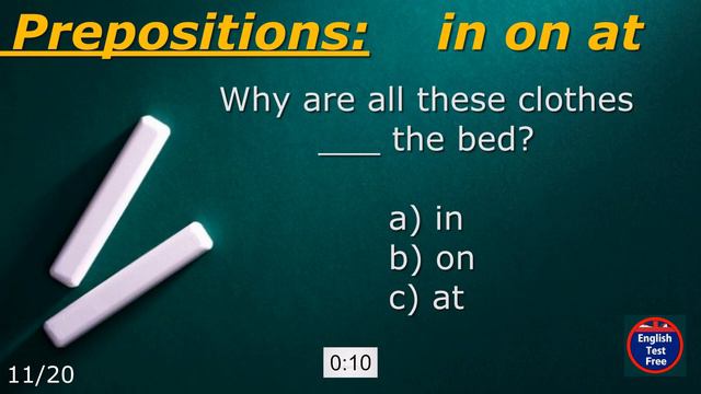 #quiz Prepositions of time & place _ In On At (20) #preposition смотреть онлайн