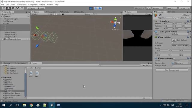 UNITY AR #6 Дополненная реальность. Отображение объектов смотреть онлайн