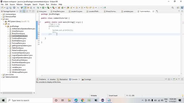 #19 comments in java || core java tutorials смотреть онлайн