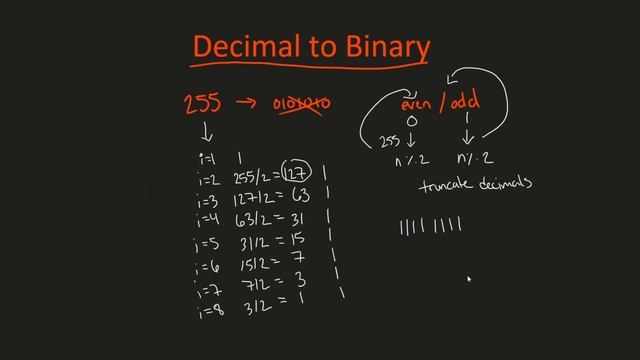 Convert Decimal to Binary - Step by Step Tutorial! смотреть онлайн