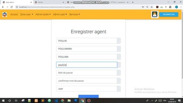 Application de gestion de tâches et de commandes d'une entreprise de construction. (mdbootstrap, PH смотреть онлайн