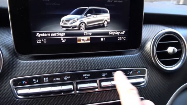 How to Turn Auxiliary Heating On or Off in Mercedes V Class W447 ( 2014 - now )