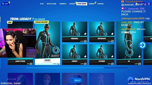 Streamers React to *NEW* "TRON" SKINS in Fortnite Item Shop смотреть онлайн