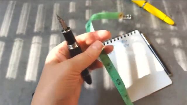 Обзор перьевой ручки Jinhao 159, Китай. Перо М (0,75 мм), корпус из металла, колпачок закручивается смотреть онлайн
