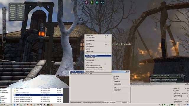 Virtualdub + X264vfw Codec - Capturing Darkfall -HowTo