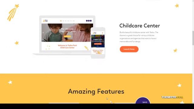 Tediss Play Area and Child Care Center WordPress Theme child care kids play Sena смотреть онлайн