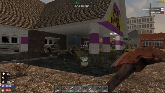 Подземный бункер и новый пустынный город с небоскрёбами! - 7days to die смотреть онлайн