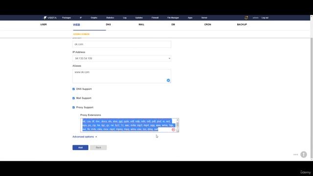Como crear packages, users, web, dns, mail,db, cron, backup смотреть онлайн